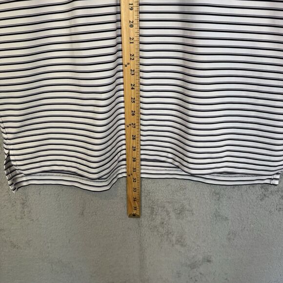 Peter Millar Shirt Mens L White Polo Short Sleeve Performance Summer Comfort - Picture 6 of 8
